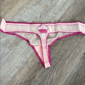Adore Me | Pink Cupcake Thong Underwear